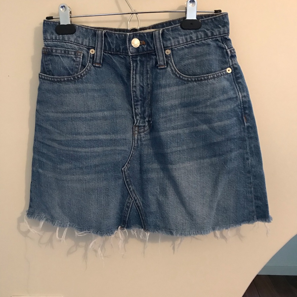 Madewell jean skirt